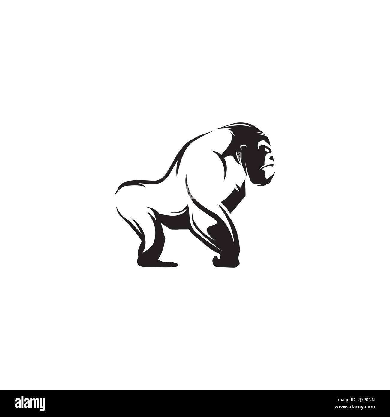 Vecteur du logo Gorilla Banque D'Images