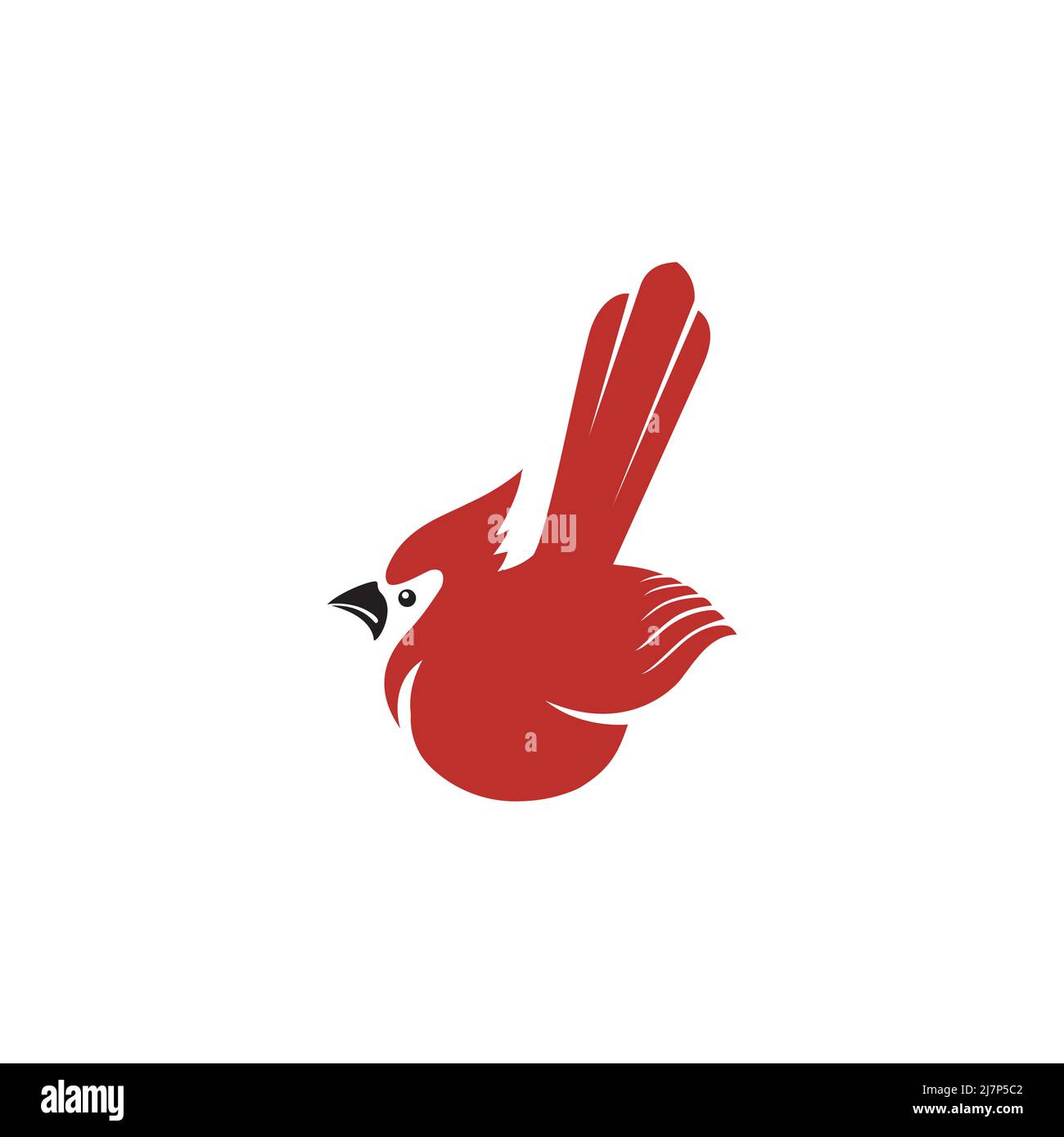 Logo Cardinal Bird vectoriel Banque D'Images