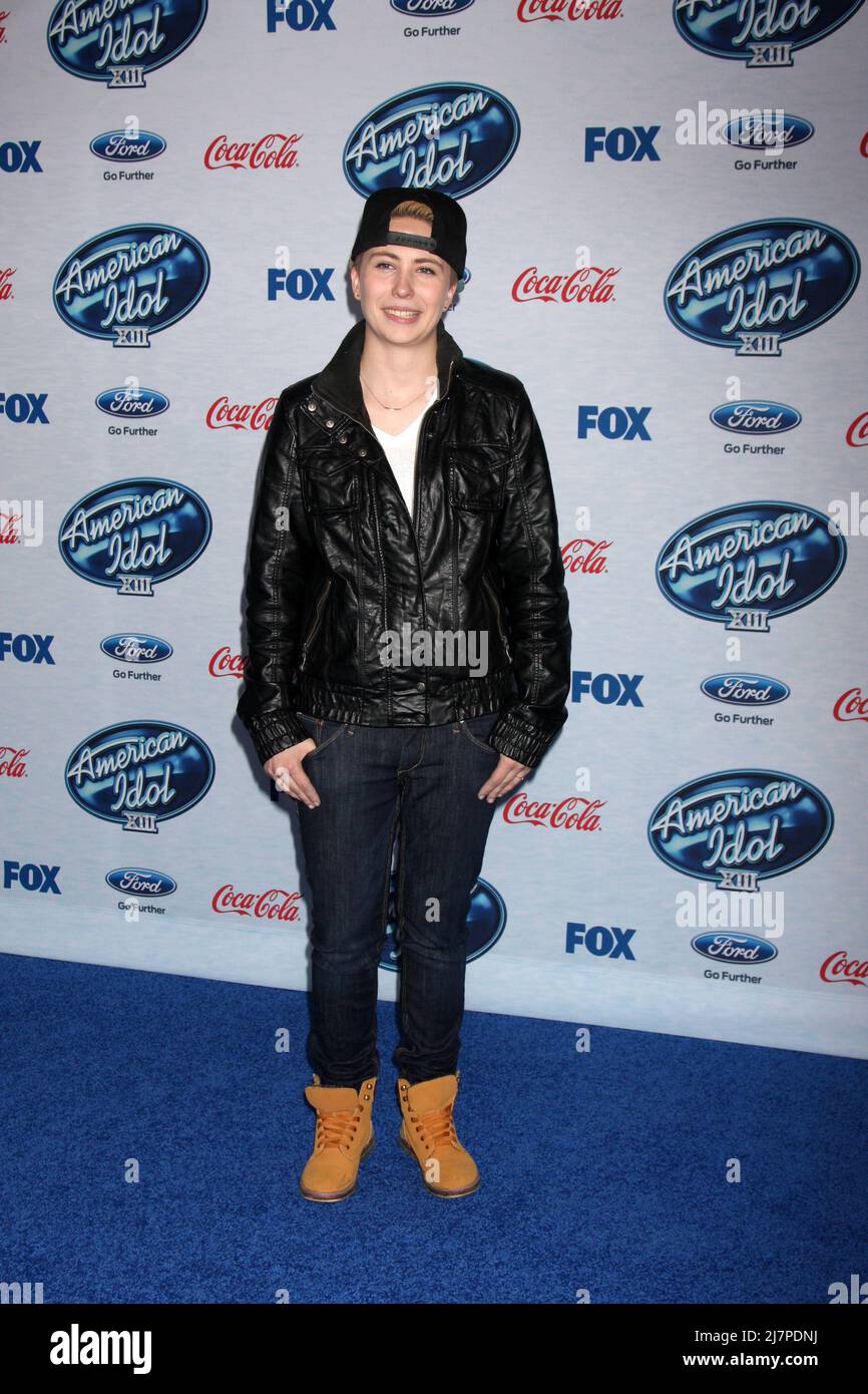 LOS ANGELES - 20 FÉVRIER : MK Nobilette au American Idol 13 Finalists Party au Fig & Olive le 20 février 2014 à West Hollywood, Californie Banque D'Images
