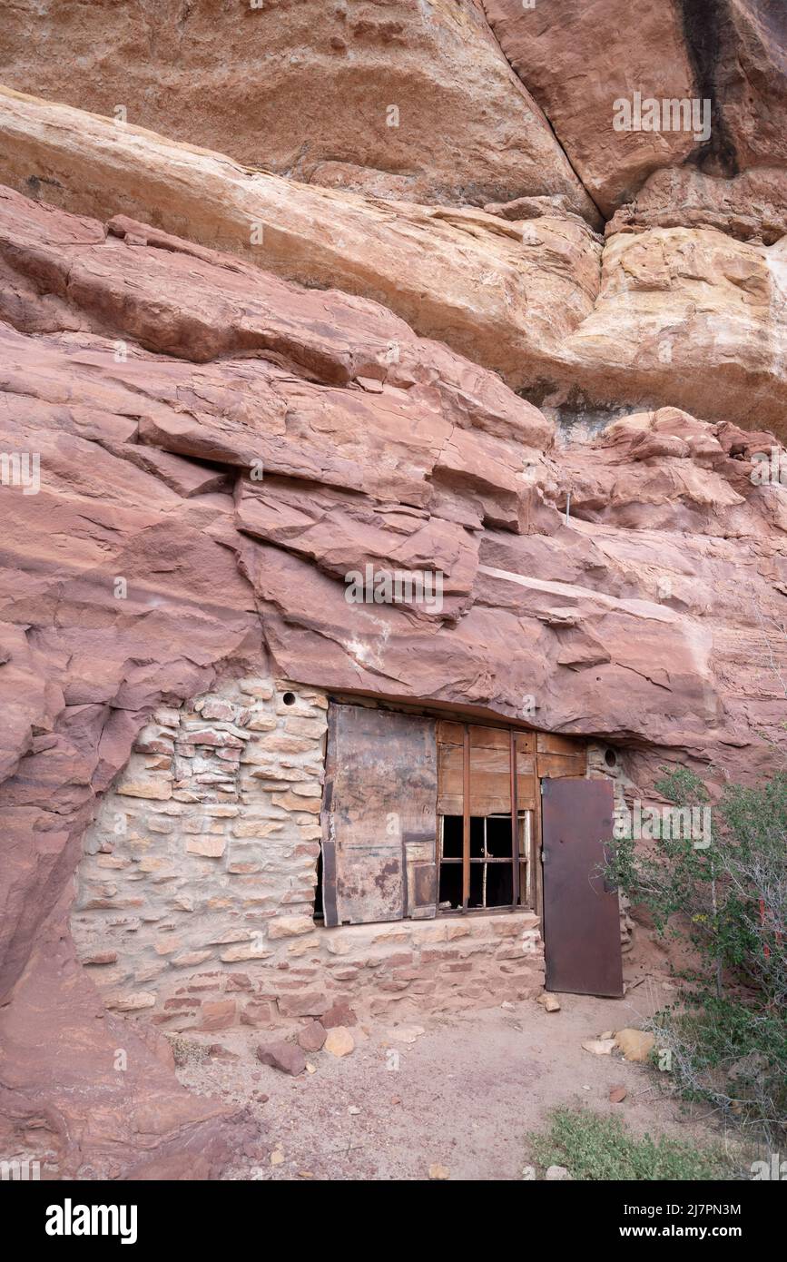 Salle des fouilles, Anderson Bottom, Parc national de Canyonlands, Utah. Banque D'Images