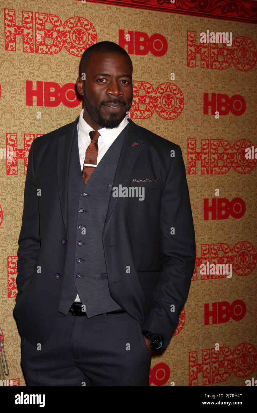 VLOS ANGELES - JAN 12: Demetrius grosse à la HBO 2014 Golden Globe Party au Beverly Hilton Hotel le 12 janvier 2014 à Beverly Hills, CA Banque D'Images