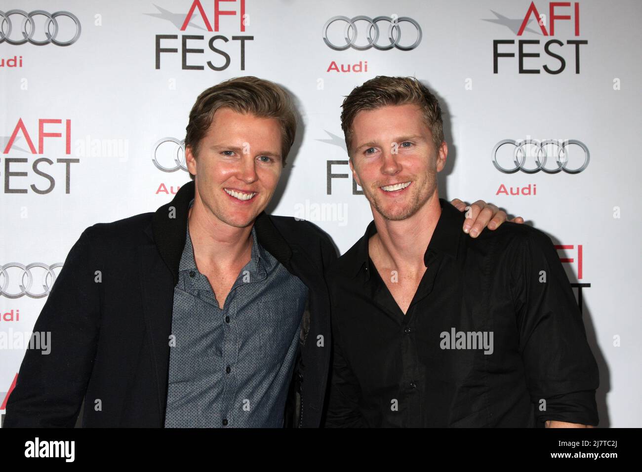 LOS ANGELES - 8 NOVEMBRE : Trent Luckinbill, Thad Luckinbill au FEST 2014 de l'AFI Photocall au TCL Chinese 6 Theatres le 8 novembre 2014 à Los Angeles, CA Banque D'Images