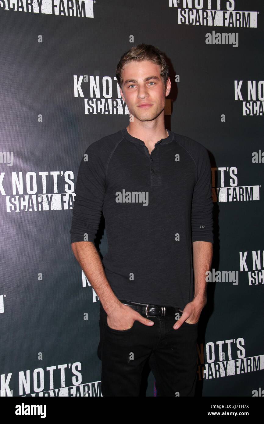 LOS ANGELES - octobre 3 : Cameron Fuller au Knott's Scary Farm Celebrity ouverture de VIP au Knott's Berry Farm le 3 octobre 2014 à Buena Park, Californie Banque D'Images