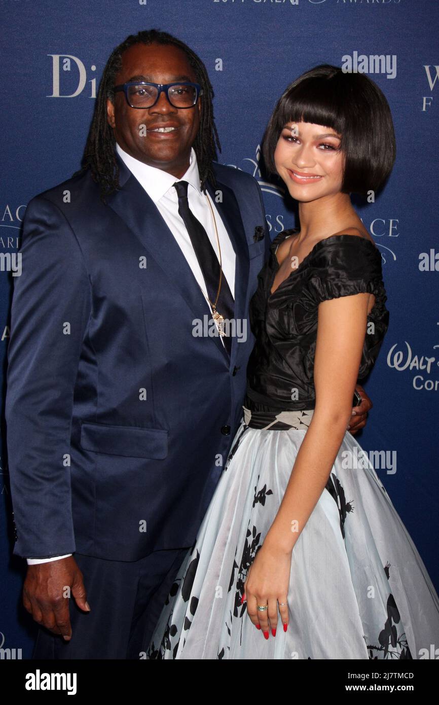 LOS ANGELES - octobre 8 : Kazembe Ajamu Coleman, Zendaya Coleman au gala 2014 de la Fondation Princess Grace à l'hôtel Beverly Wilshire le 8 octobre 2014 à Beverly Hills, Californie Banque D'Images