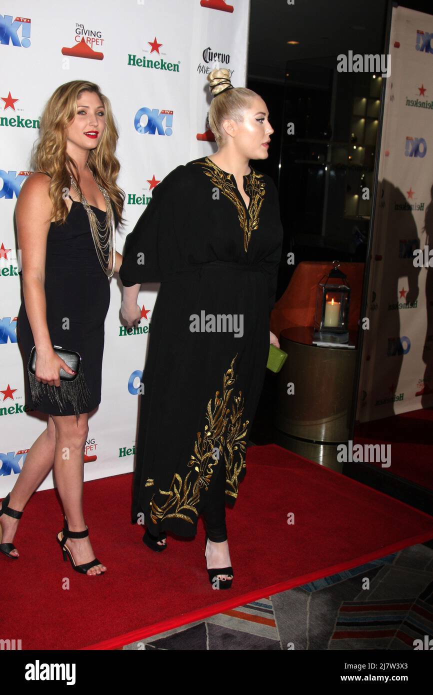 LOS ANGELES - 21 AOÛT : Taylor Hasselhoff, Hayley Hasselhoff à l'OK! Soirée de remise des prix TV au Sofiitel L.A. le 21 août 2014 à West Hollywood, CA Banque D'Images
