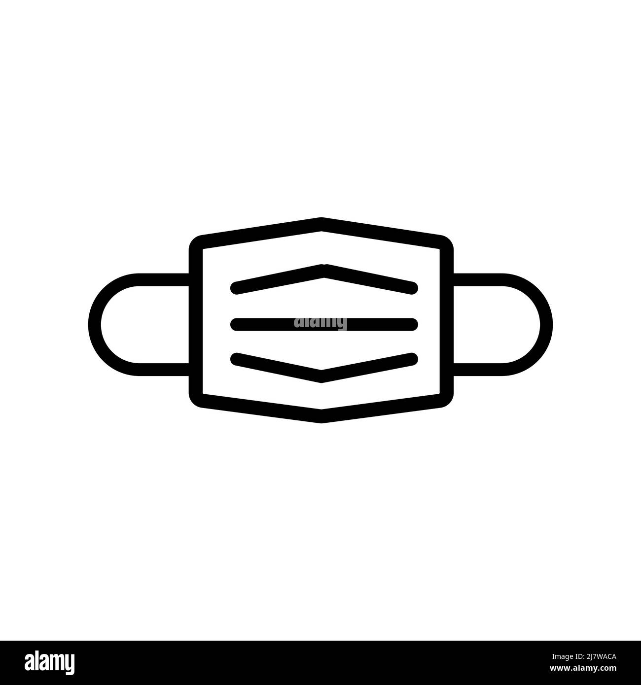 Icône de masque médical en conception simple. Illustration vectorielle Illustration de Vecteur
