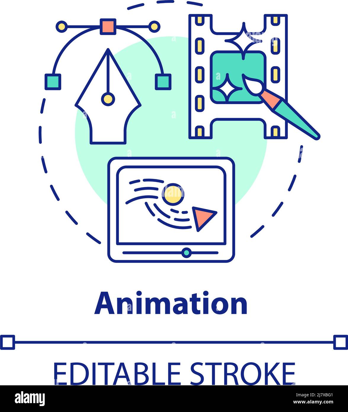 Animation par ordinateur Banque d'images vectorielles - Alamy