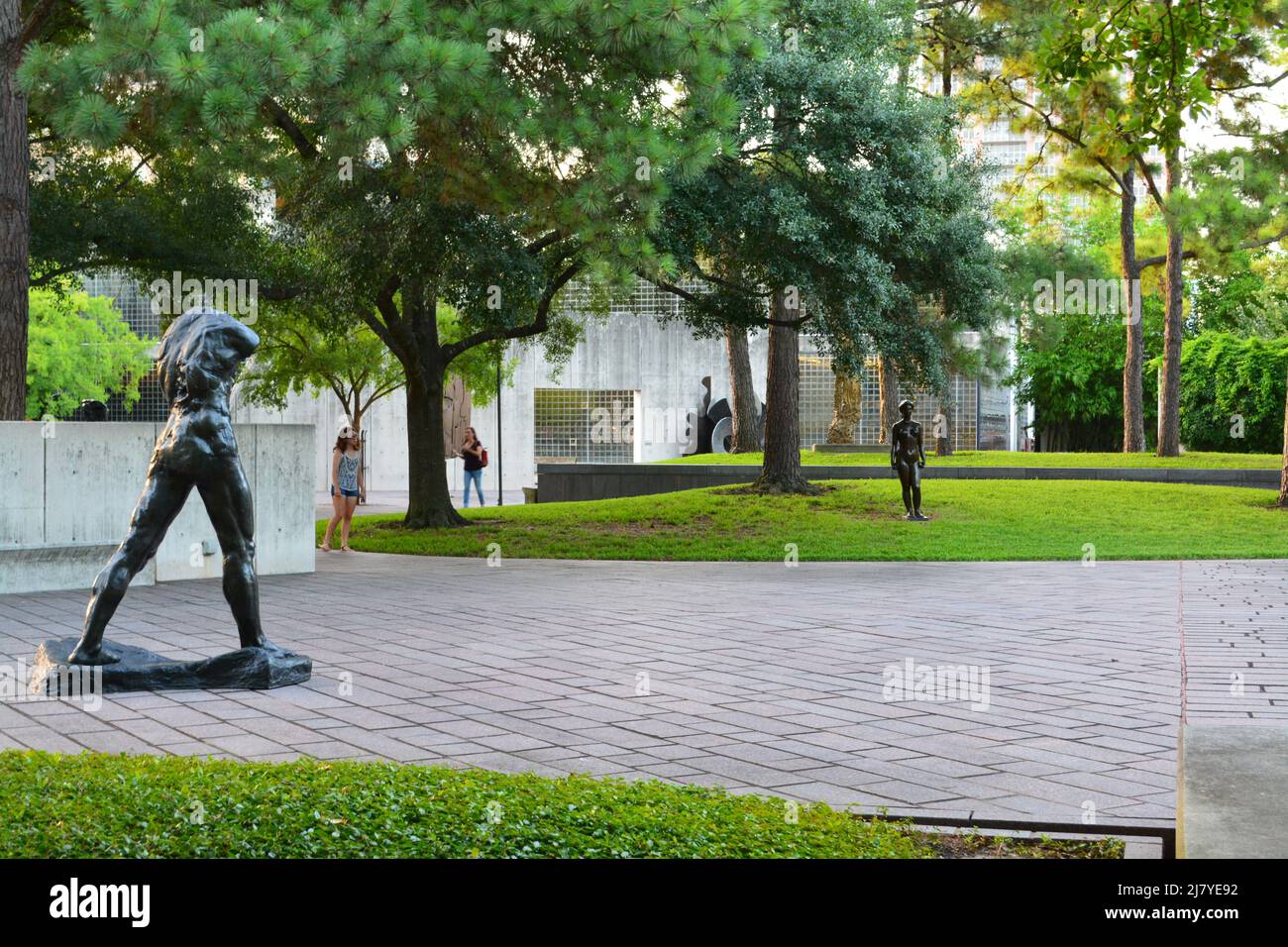 Visite du Musée Cullen Sculptures, Houston, Texas Banque D'Images