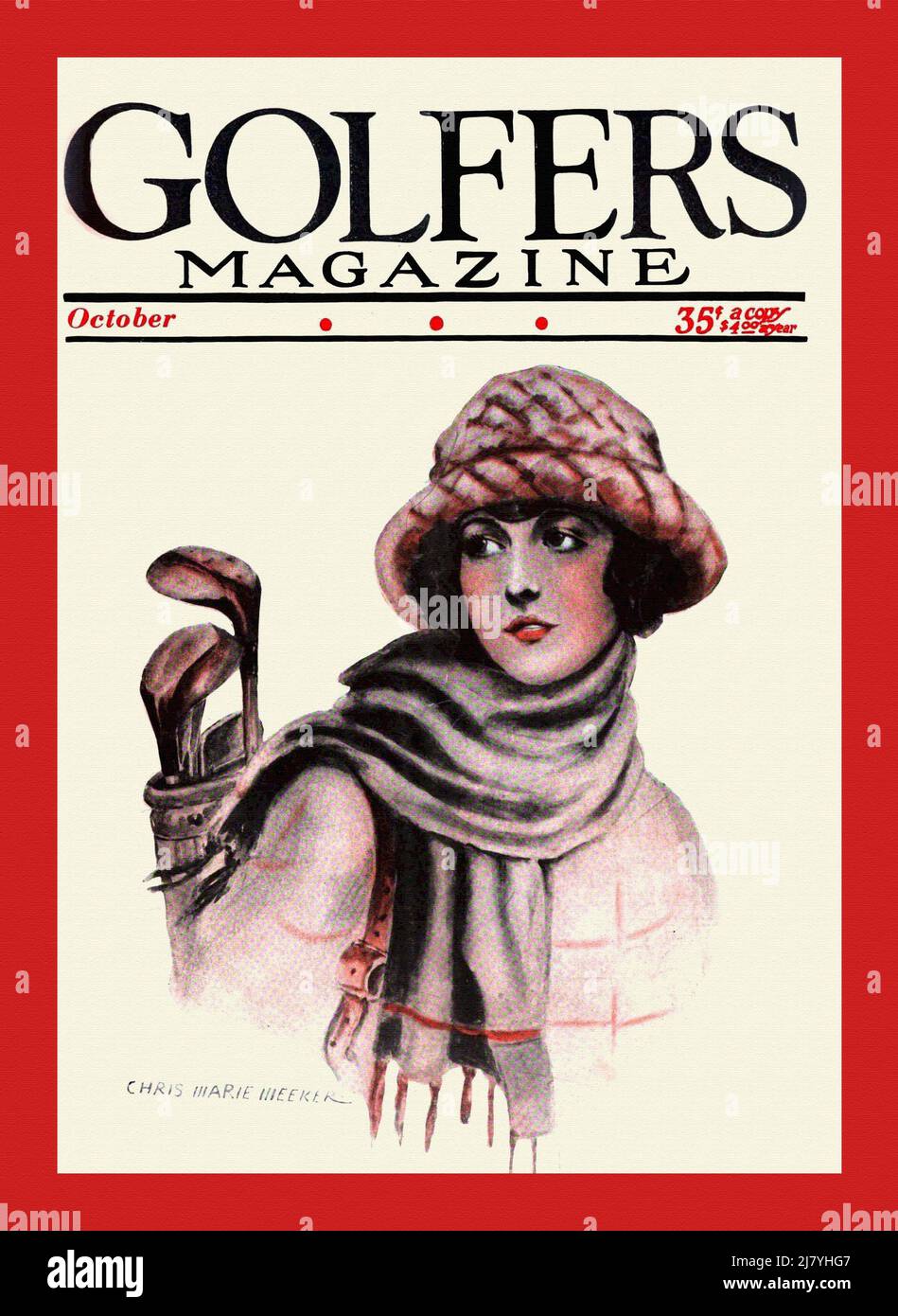 Le Magazine Du Golfeur Octobre Banque D'Images