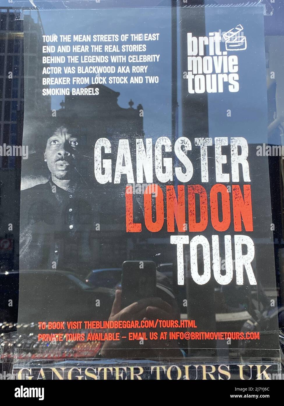 Gangster London Tour, Londres, Angleterre, Royaume-Uni. Banque D'Images