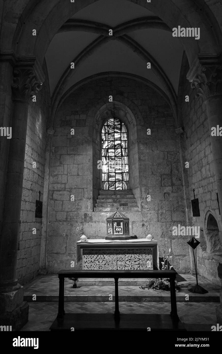 Veroli, Frosinone. Abbaye cistercienne de Casamari Banque D'Images