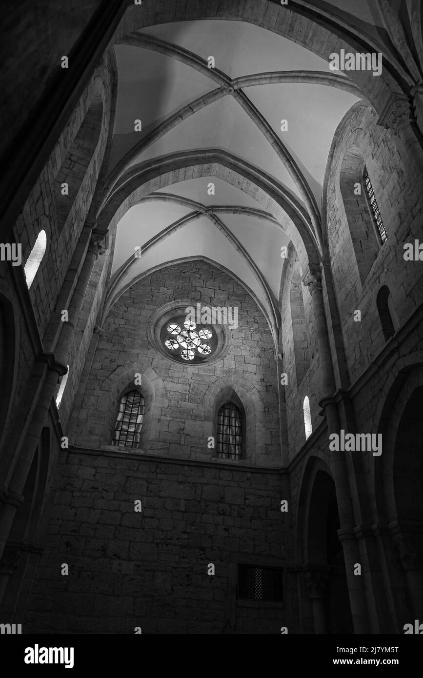 Veroli, Frosinone. Abbaye cistercienne de Casamari Banque D'Images