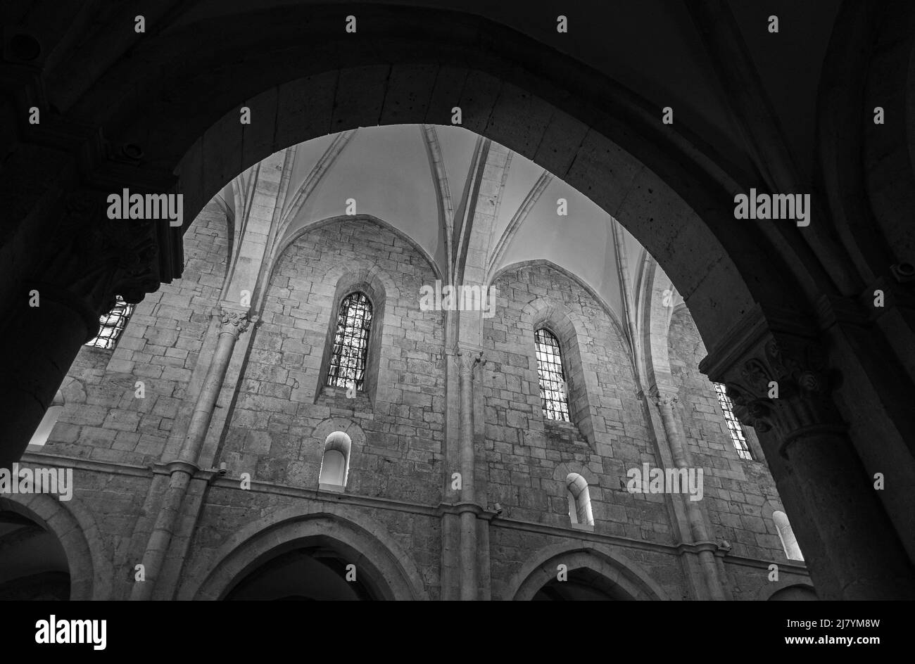 Veroli, Frosinone. Abbaye cistercienne de Casamari Banque D'Images