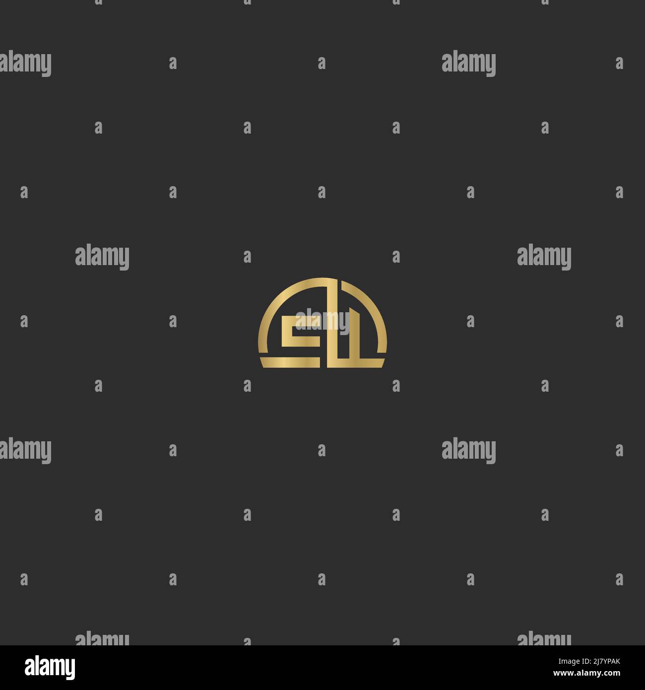 Initiales de l'alphabet logo EW, WE, E et W. Illustration de Vecteur