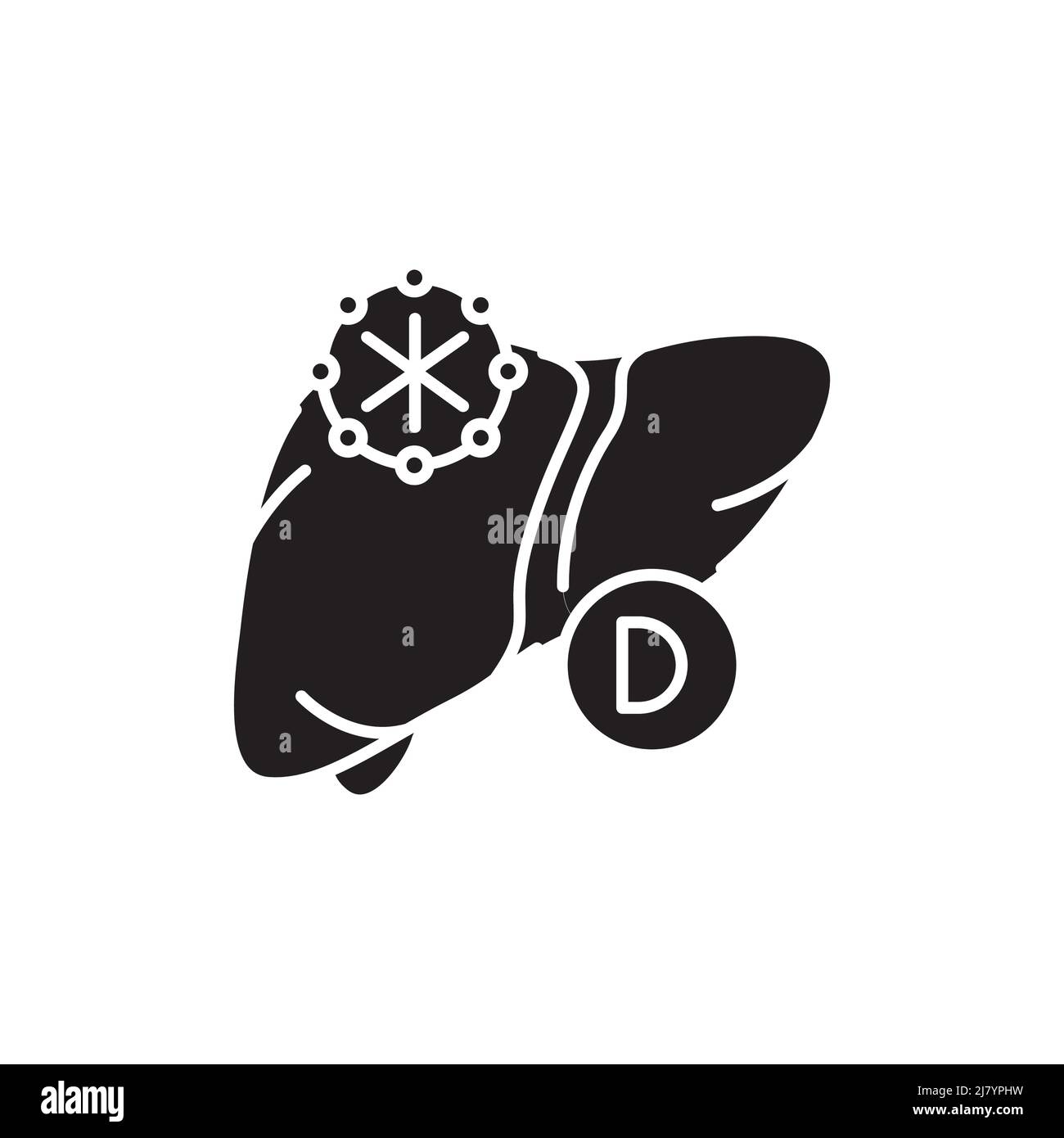 Icône de la ligne de couleur de l'hépatite B.Maladies humaines.Pictogramme pour page Web, application mobile, Promo. Illustration de Vecteur