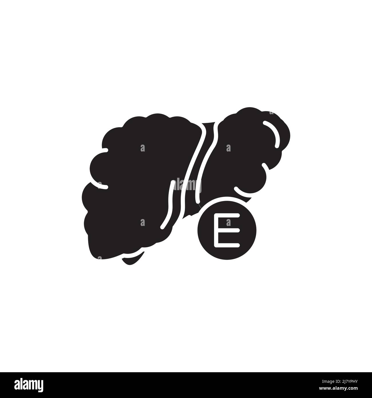Icône de la ligne de couleur de l'hépatite e.Maladies humaines.Pictogramme pour page Web, application mobile, Promo. Illustration de Vecteur