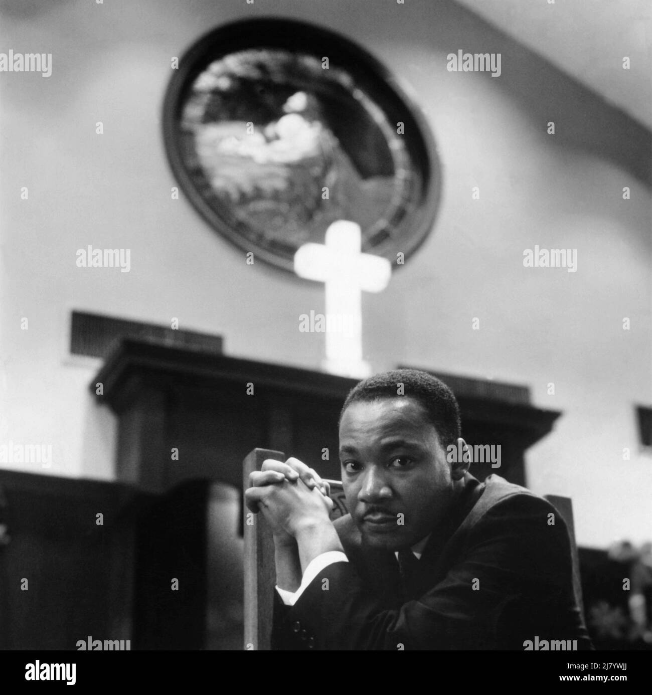 Martin Luther King, Jr. À Atlanta, 1968 Banque D'Images