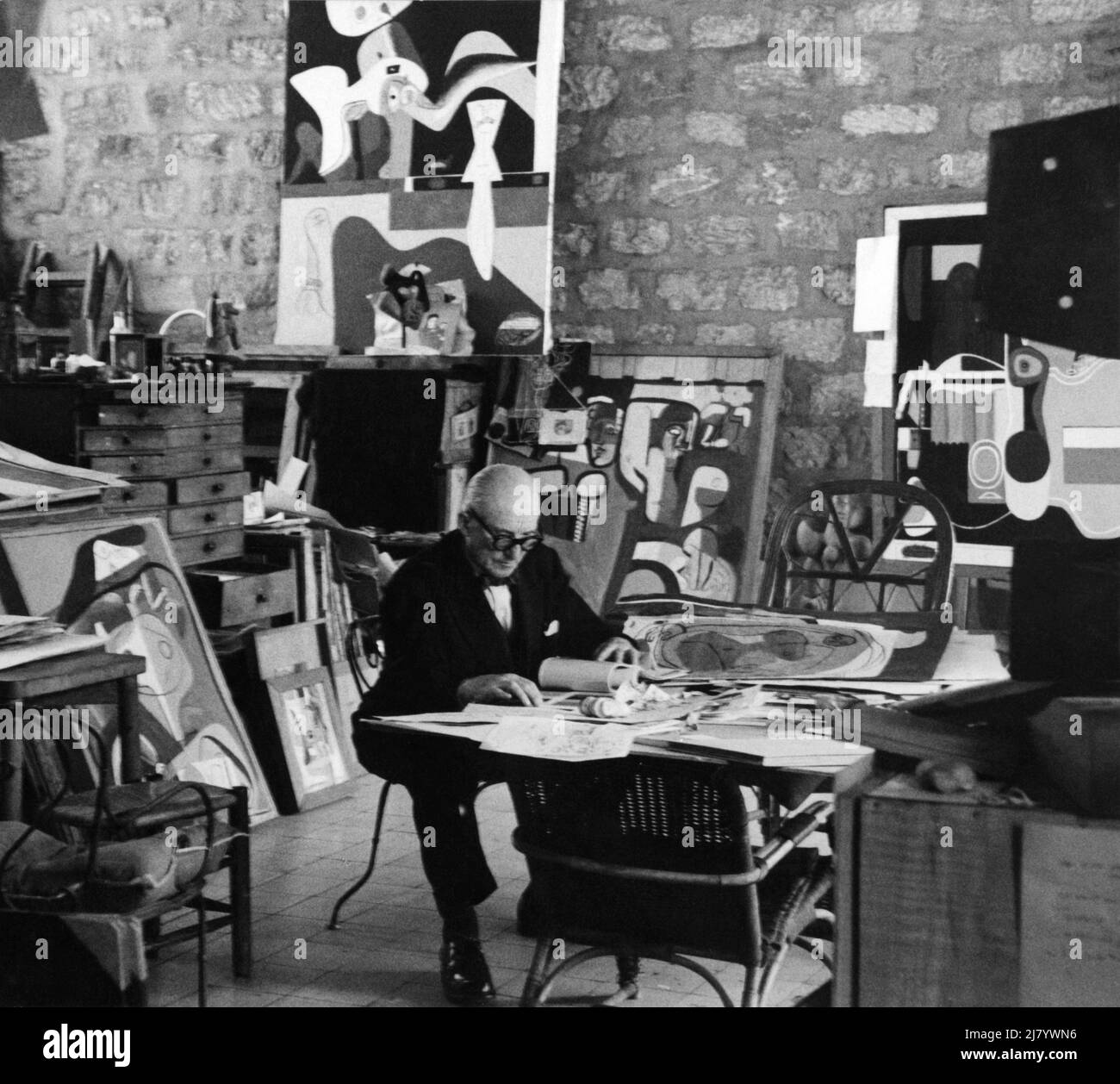 Le Corbusier en 1961 Banque D'Images