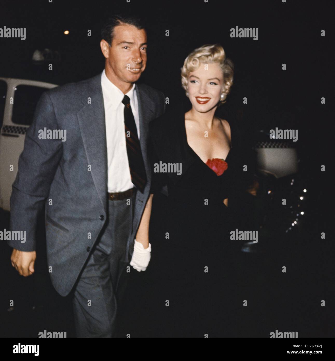 Marilyn Monroe et Joe DiMaggio, 1954 Banque D'Images