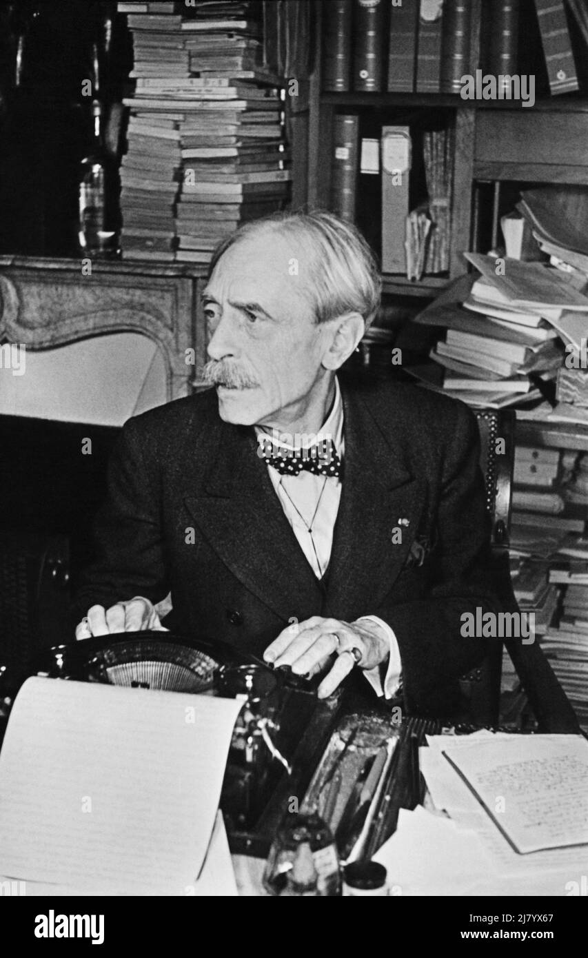 Paul Valery, philosophe français, 1938 Banque D'Images