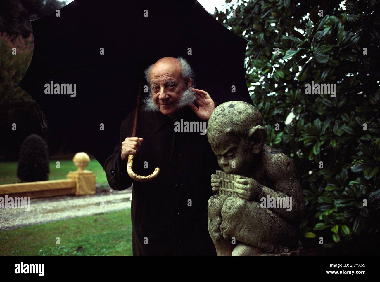 Le baron Philippe de Rothschild au Château Mouton Banque D'Images