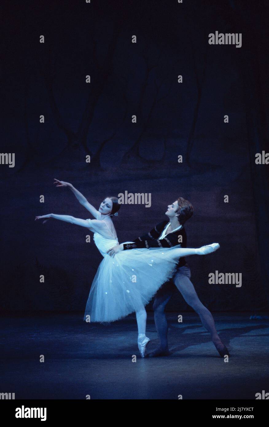 Sibley et Baryshnikov dans 'Giselle' Banque D'Images