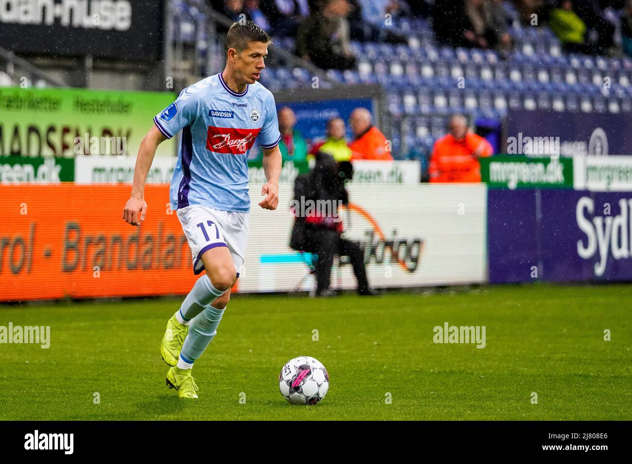 Haderslev, Danemark. 11th mai 2022. Daniel Prosser (17) de Soenderjyske vu pendant le match Superliga de 3F entre Soenderjyske et le FC Nordsjaelland au parc Sydbank à Haderslev. (Crédit photo : Gonzales photo/Alamy Live News Banque D'Images