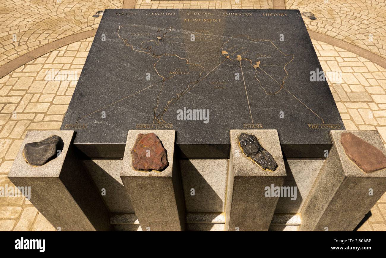 Monument d'histoire afro-américaine à la maison d'État de Columbia en Caroline du Sud Banque D'Images