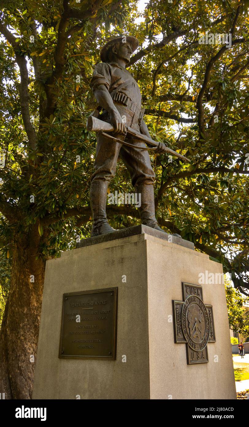 Monument aux anciens combattants hispano-américains en Caroline du Sud Banque D'Images