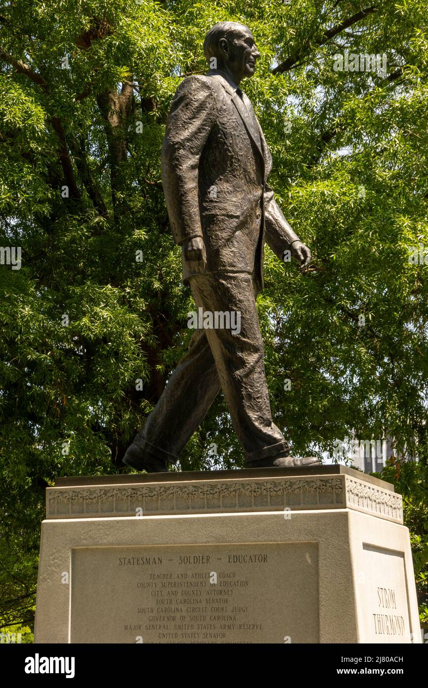 Statue du sénateur Strom Thurmond en Caroline du Sud Banque D'Images