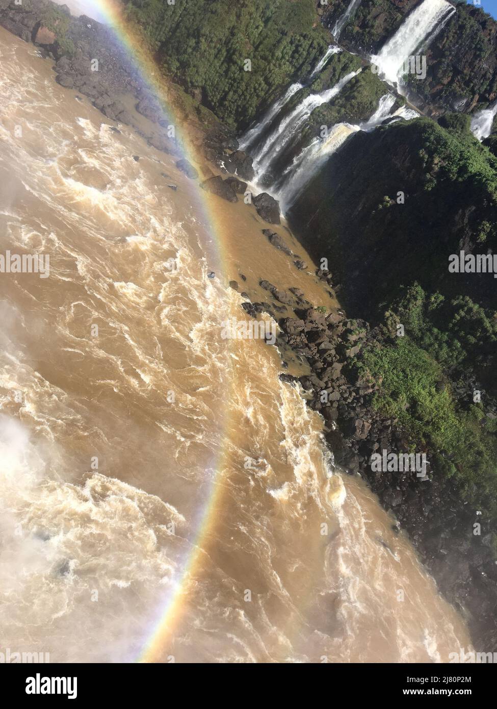 Paysage des chutes d'Iguazú Banque D'Images