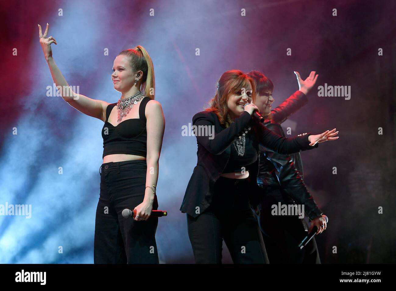 Turin, Italie. 11th mai 2022. Turin, 11 mai 2022, ItalyEurovision Village, Parco del Valentino groupes qu'ils représentent : France, Norvway, Ukraine au Concours Eurovision de la chanson 2022 Alan & Ahez (France) crédit : Agence photo indépendante/Alay Live News Banque D'Images