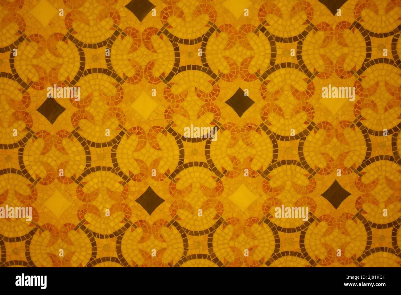 Carreaux muraux géométriques dans le design islamique, Qasr al Watan, le palais présidentiel des Émirats arabes Unis, Abu Dhabi, eau Banque D'Images