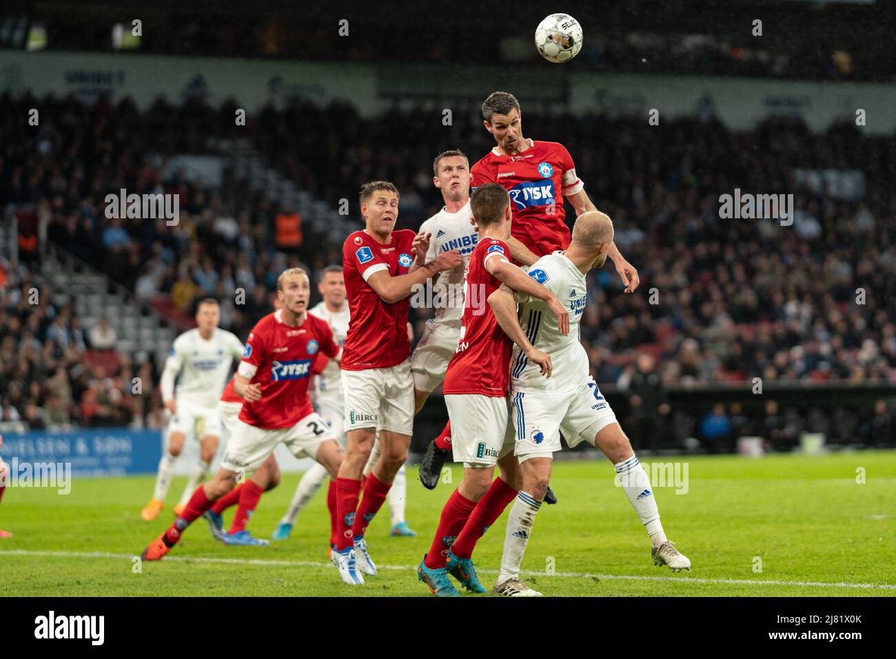 Copenhague, Danemark. 11th mai 2022. Nicklas Helenius (11) de Silkeborg SI vu pendant le match Superliga de 3F entre le FC Copenhague et Silkeborg SI à Parken à Copenhague. (Crédit photo : Gonzales photo/Alamy Live News Banque D'Images