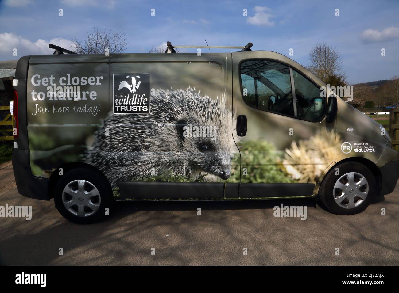Wildlife Trust Van Dorking Surrey Angleterre Banque D'Images