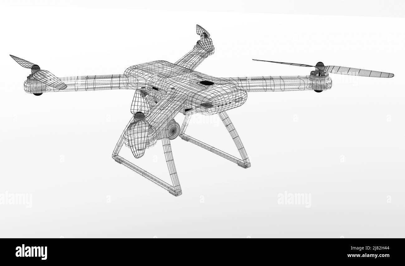 modèle drone 3d Photo Stock - Alamy