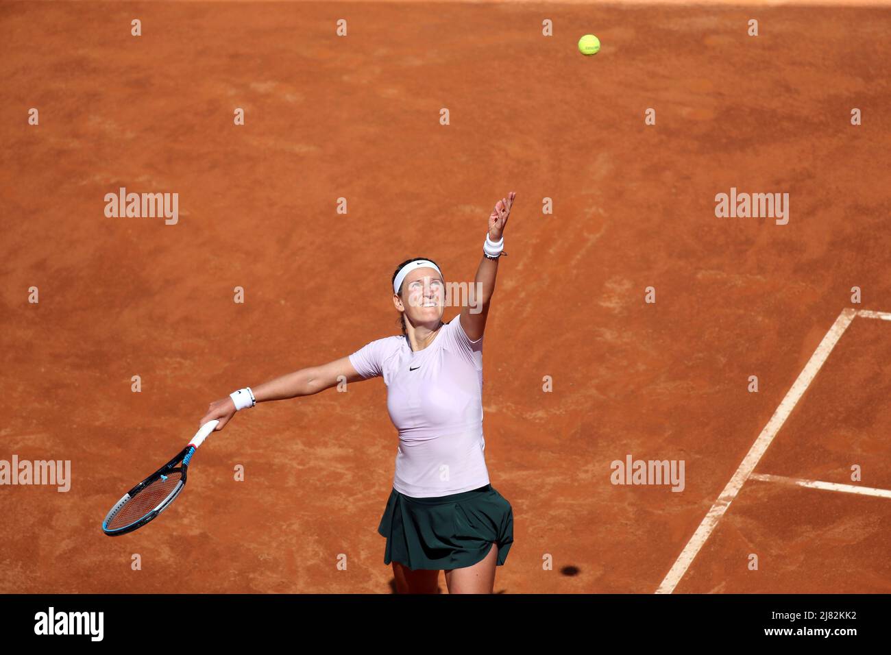 Rome, Italie. 12th mai 2022. ROME, ITALIE - 12.05.2022: I.SWIATEK (POLOGNE) jeu contre V.AZARENKA lors de leur match unique de ronde des femmes dans l'Internazionali BNL d'Italia au Foro Italico à Rome, Italie, le 12 mai 2022. Crédit : Agence photo indépendante/Alamy Live News Banque D'Images