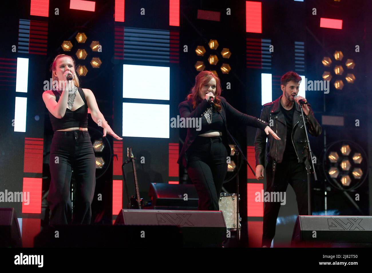 Turin, Italie. 11th mai 2022. Turin, 11 mai 2022, Italie Eurovision Village, Parco del Valentino groupes qu'ils représentent: France, Norvway, Ukraine au Concours Eurovision Song 2022 Alan & Ahez (Frence) (photo de Tonello Abozzi/Pacific Press) crédit: Pacific Press Media production Corp./Alay Live News Banque D'Images