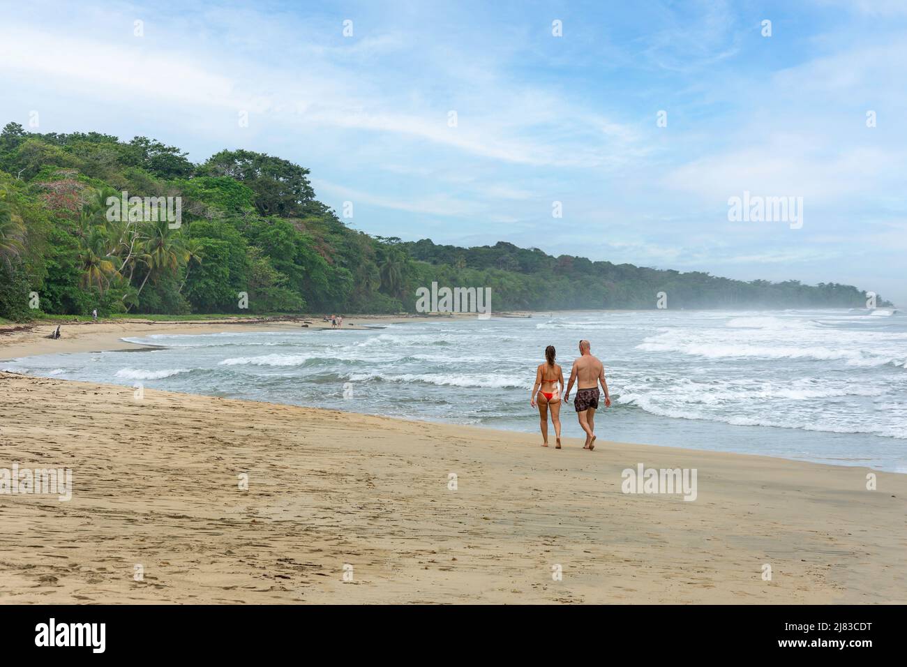 Playa Grande, Parque Nacional Manzanillo, province de Limón, République du Costa Rica Banque D'Images