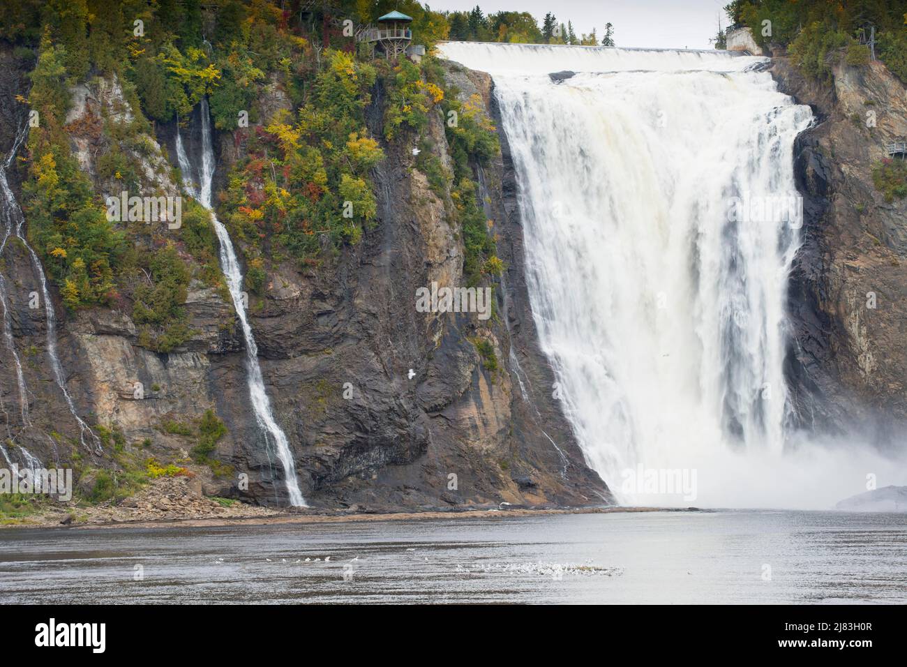 Wasserfall von Montmorency, Sainte-Anne-de-Beaupré, Kanada Banque D'Images