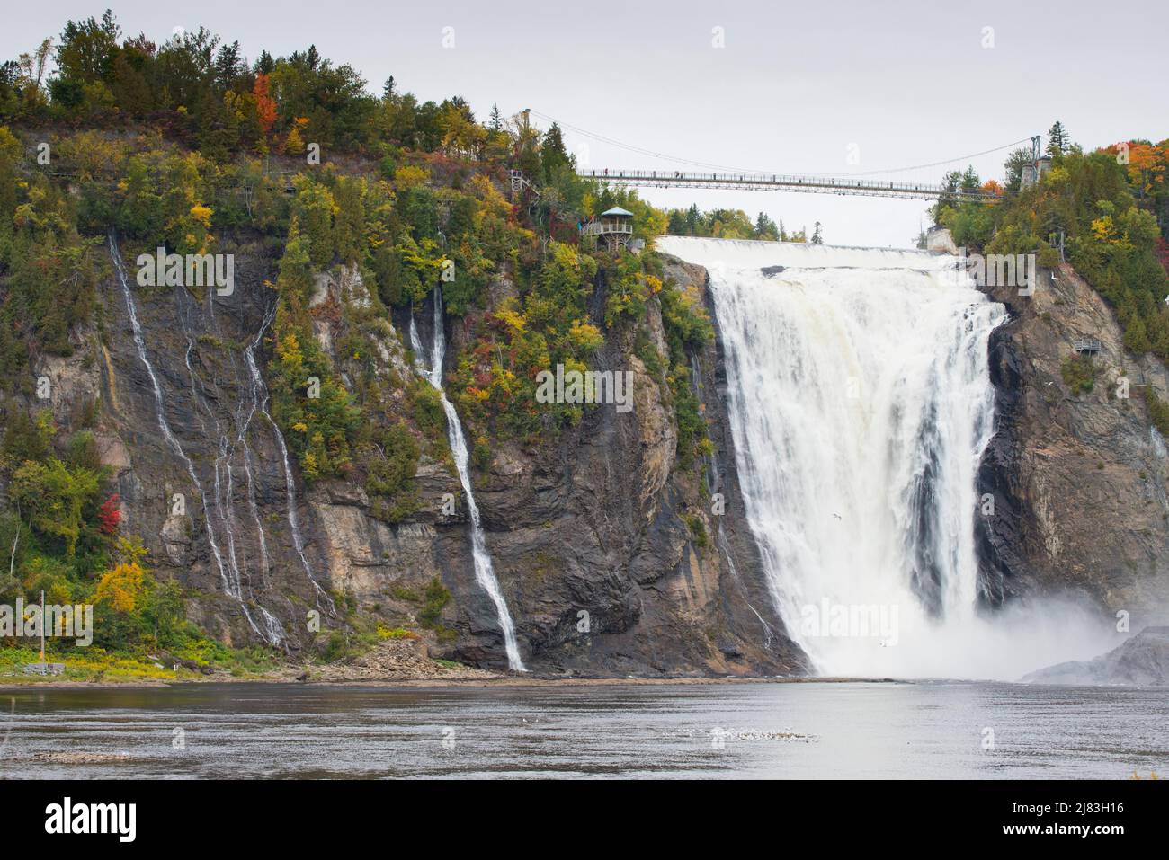 Wasserfall von Montmorency, Sainte-Anne-de-Beaupré, Kanada Banque D'Images