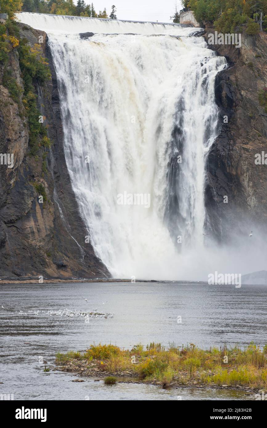 Wasserfall von Montmorency, Sainte-Anne-de-Beaupré, Kanada Banque D'Images