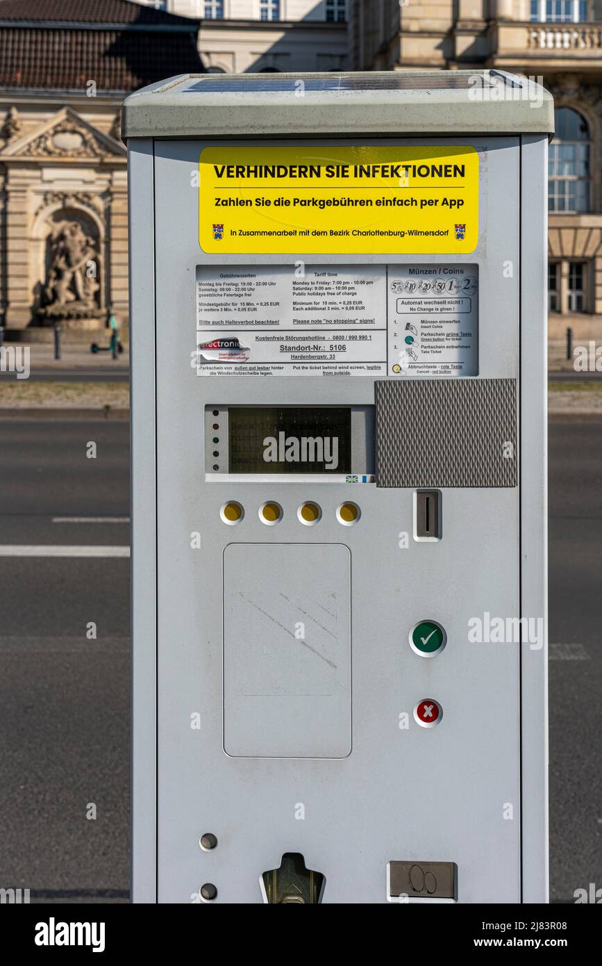 Parking numérique moderne, Berlin, Allemagne Banque D'Images