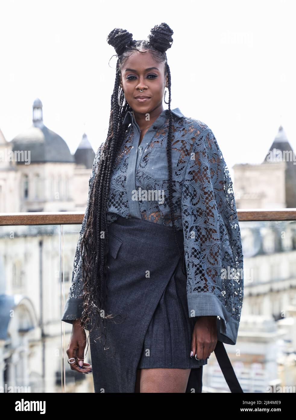 Londres, Royaume-Uni. 12th mai 2022. Moses Ingram assiste à un photocall pour la nouvelle série limitée OBI-WAN Kenobi de Disney à la Corinthia à Londres. Crédit : SOPA Images Limited/Alamy Live News Banque D'Images