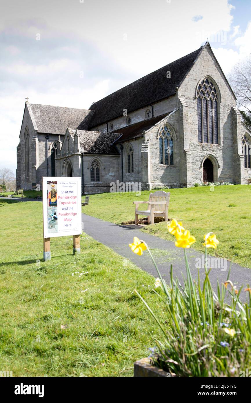 Église St Marys Pembridge Leominster Herefordshire Banque D'Images