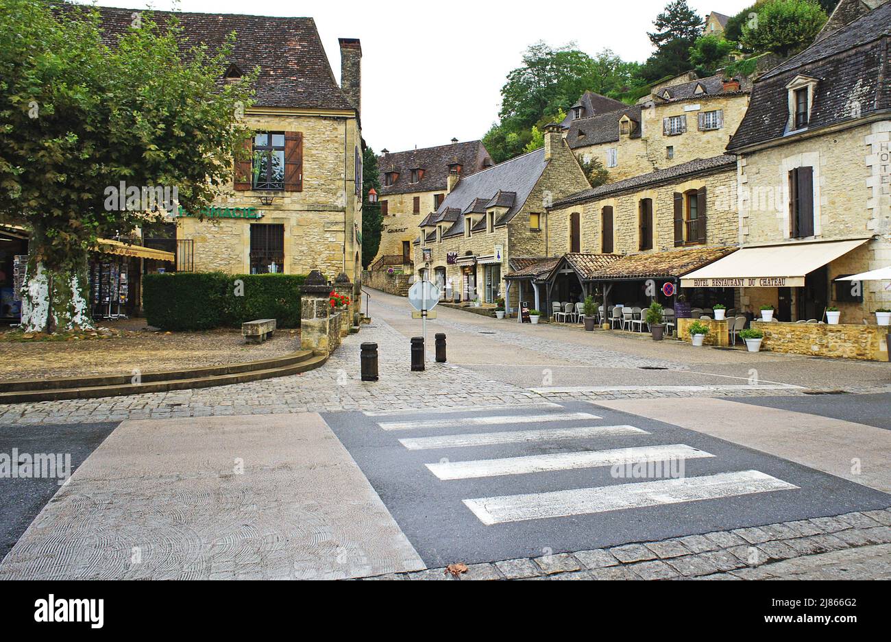 Rues et ruelles de Beynacet, Caeznac, France, Europe Banque D'Images