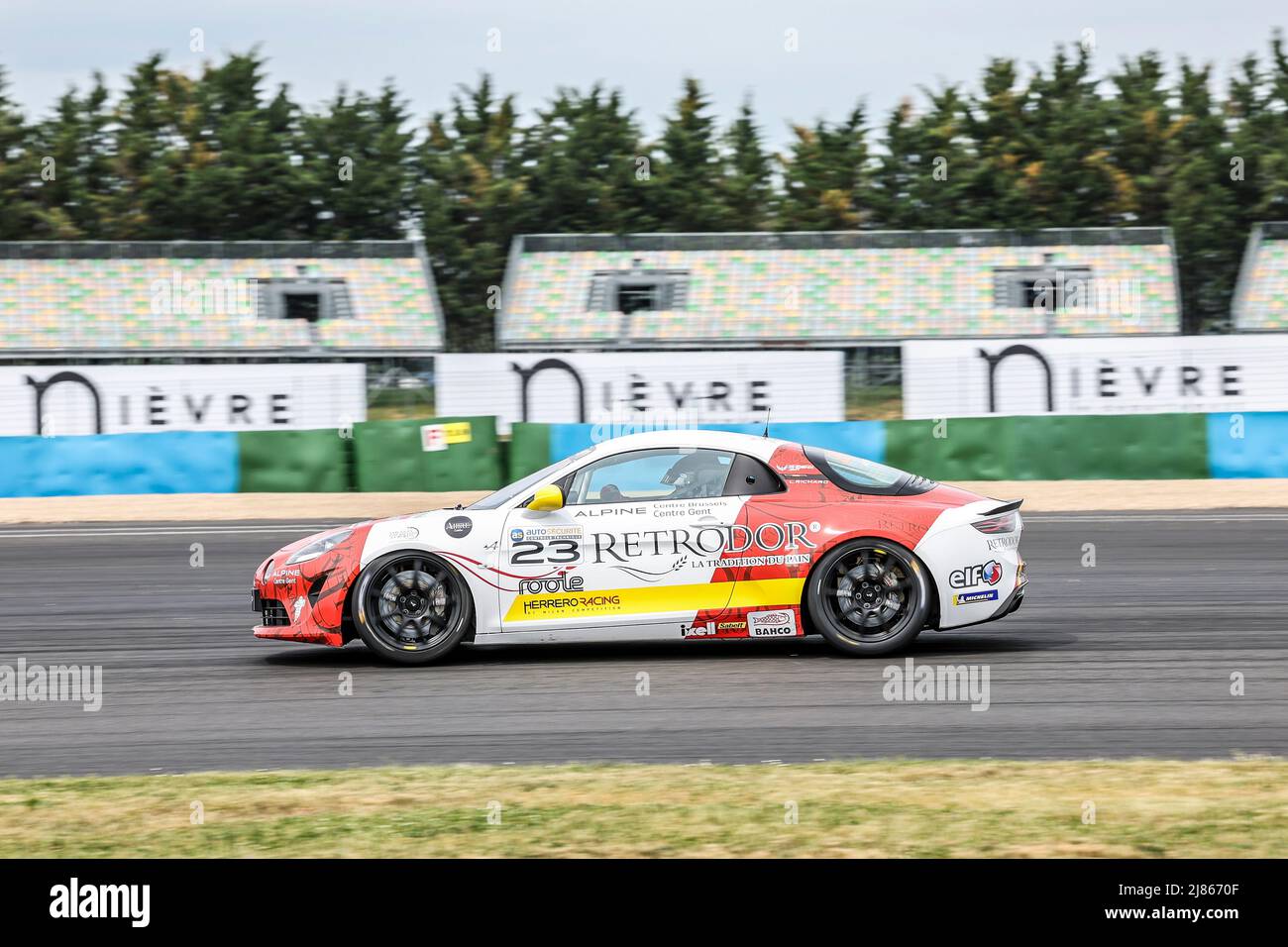 23 RICHARD Laurent (bel), Herrero Racing, Alpine A110 CUP, action pendant la ronde 2nd de la Alpine Europa Cup 2022, du 13 au 15 mai sur le circuit de Nevers Magny-cours à Magny-cours, France - photo Marc de Mattia / DPPI Banque D'Images