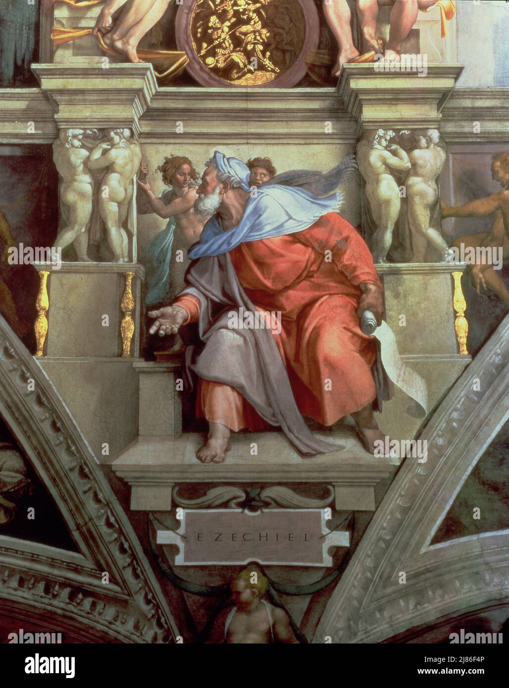 Apollo Flaing Marsyas, v.1618 (huile sur toile) par Guercino (Giovanni Francesco Barbieri) (1591-1666); Palazzo Pitti, Florence, Italie; Italien, non protégé par copyright. Banque D'Images