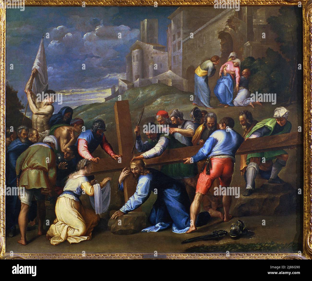 St. Andrew, St. Michael, St. Jerome et Saint-Laurent (tempera à bord) par Bicci di Lorenzo, (1373-1452) ; Galleria dell'Accademia et Museo degli Strumenti Musicali, Florence, Toscane, Italie ; Italien, non protégé par copyright. Banque D'Images