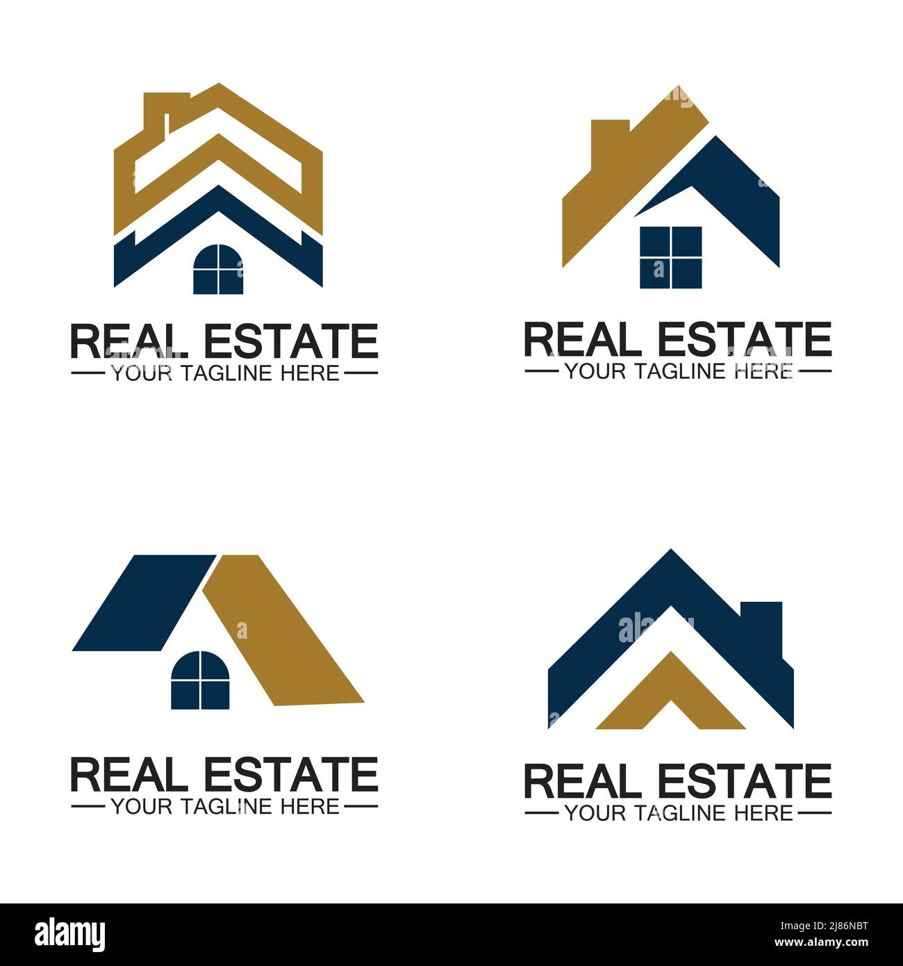 Modèle de logo immobilier, bâtiment, aménagement immobilier et vecteur de logo de construction Illustration de Vecteur